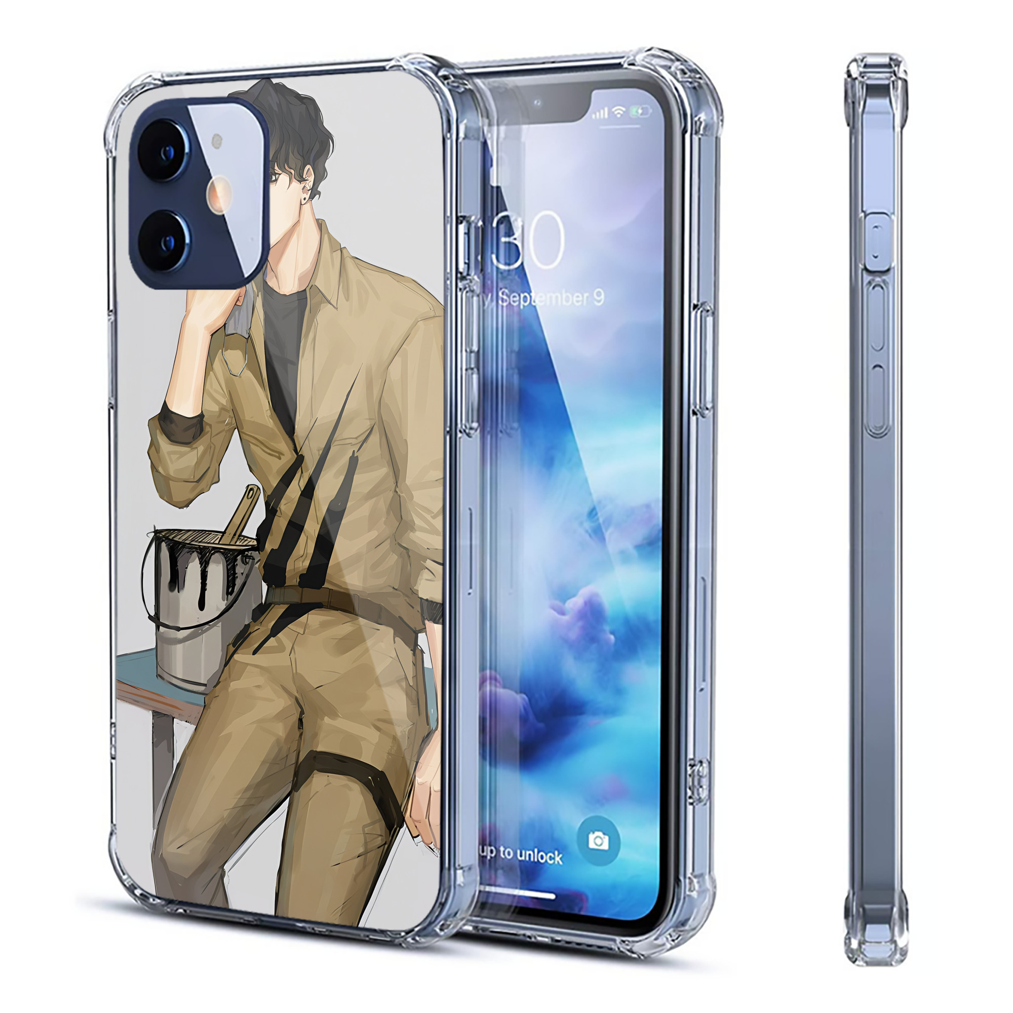 （画像用） ハイキュー!! Haikyu!! 【iPhone 12シリーズ対応】透明スマホケース（クリアソフトケース）